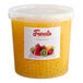 A plastic container of Fanale Lemon Popping Boba with a yellow lid.