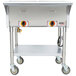 APW Wyott PST-2S Two Pan Exposed Portable Steam Table with Stainless Steel Legs and Undershelf - 1000W - Open Well, 120V Main Thumbnail 2