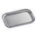 A silver rectangular metal lid for a Matfer Bourgeat Japanese mini container.