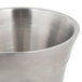 An American Metalcraft silver double wall wine bucket with a swirl design.