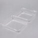 Two Durable Packaging clear plastic containers with Duralock clear lids.