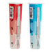 A blue container of ICEE Cherry and Blue Raspberry Freeze Tubes with barcode labels.