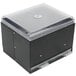 A black box with a clear lid for Vollrath Straw Boss Double Sided Straw Dispenser.