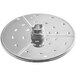 AvaMix Revolution continuous feed attachment stainless steel disc with holes.