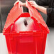 Vollrath 52645 Tote 'N Store 23 5/8" x 13 7/8" x 11 5/8" Red Chafer Box Main Thumbnail 4