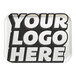 A white Cambro rectangular tray with the words "Your Logo Here" in black.