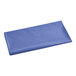 A navy blue plastic sheet on a white background.