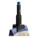 A Lavex natural cotton looped end wet mop with a black jaw style handle.
