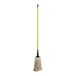 A Lavex wet mop with a yellow handle and black mop head on a white background.