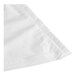A clear plastic bag with a folded edge on a white background.