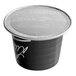 A black and silver box of Lavazza Espresso Maestro Lungo single serve capsules with a lid.