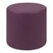 A purple round Flash Furniture Nicholas ottoman.