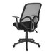 A Flash Furniture Salerno black office chair with a black mesh back.