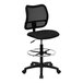 A Flash Furniture black mesh mid-back office chair.