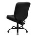 A black Flash Furniture office chair with wheels.