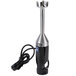 A silver and black Waring Quik Stik immersion blender with a cord.