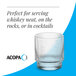 A clear, ribbed 10 oz. rocks or old fashioned glass suitable for serving whiskey or cocktails.