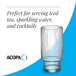 A clear, vertically ribbed highball glass designed for serving beverages such as iced tea, sparkling water, and cocktails.