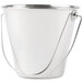 An American Metalcraft mini stainless steel pail with a handle.