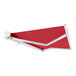 A red Awntech Key West retractable awning with a protective hood.