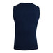 A Henry Segal navy sweater vest with a white stripe on the back.