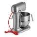 A silver KitchenAid bowl lift countertop mixer with a bowl and standard accessories.