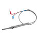 An Avantco thermocouple with metal cable and metal tube.