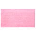 A pink and white rectangular fabric towel.