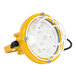 A yellow XPOWER LED spotlight with white rings around it.