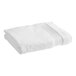 A folded white 1888 Mills Pure Terry bath towel.