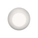 A white round melamine bowl with a white circle in the middle.