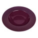 A purple bowl with a white circular center.