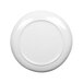 A white Elite Global Solutions melamine plate with a white rim.