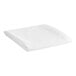 A folded white 1888 Mills Dependability queen size flat sheet.