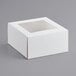 8" x 8" x 4" White Auto-Popup Window Cake / Bakery Box - 150/Bundle Main Thumbnail 3