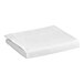 A folded white 1888 Mills Naked T-300 flat sheet on a white background.