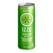 An Izze Apple green and white can.