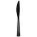 WNA Comet Classicware EcoSense 7 1/8" Heavyweight Black Plastic Knife - 50/Pack Main Thumbnail 2