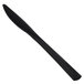 WNA Comet Classicware EcoSense 7 1/8" Heavyweight Black Plastic Knife - 50/Pack Main Thumbnail 3
