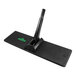 A black rectangular Unger OmniClean mop pad holder with a black and green handle.