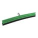 A green and black Unger AquaDozer Max curved floor squeegee with a white background.