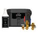 The Eccotemp EZ-Flush System Descale Kit with a black box and bottle with a black label.