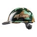 A Lift Safety Dax carbon fiber hard hat with a camouflage brim.