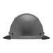 A grey Lift Safety Dax hard hat with black straps.