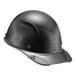 A Lift Safety Dax black hard hat with a carbon fiber brim.
