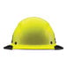 A Lift Safety Dax Fifty50 yellow hard hat with black trim.