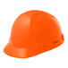 A Lift Safety orange hard hat with a short brim and ratchet suspension.
