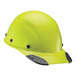 A yellow Lift Safety hard hat with black accents.