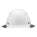 A Lift Safety Dax white hard hat with black trim.