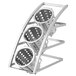 Cal-Mil 1747-3-39 Mission Platinum Steel 3-Cylinder Sloped Flatware / Condiment Display Main Thumbnail 6